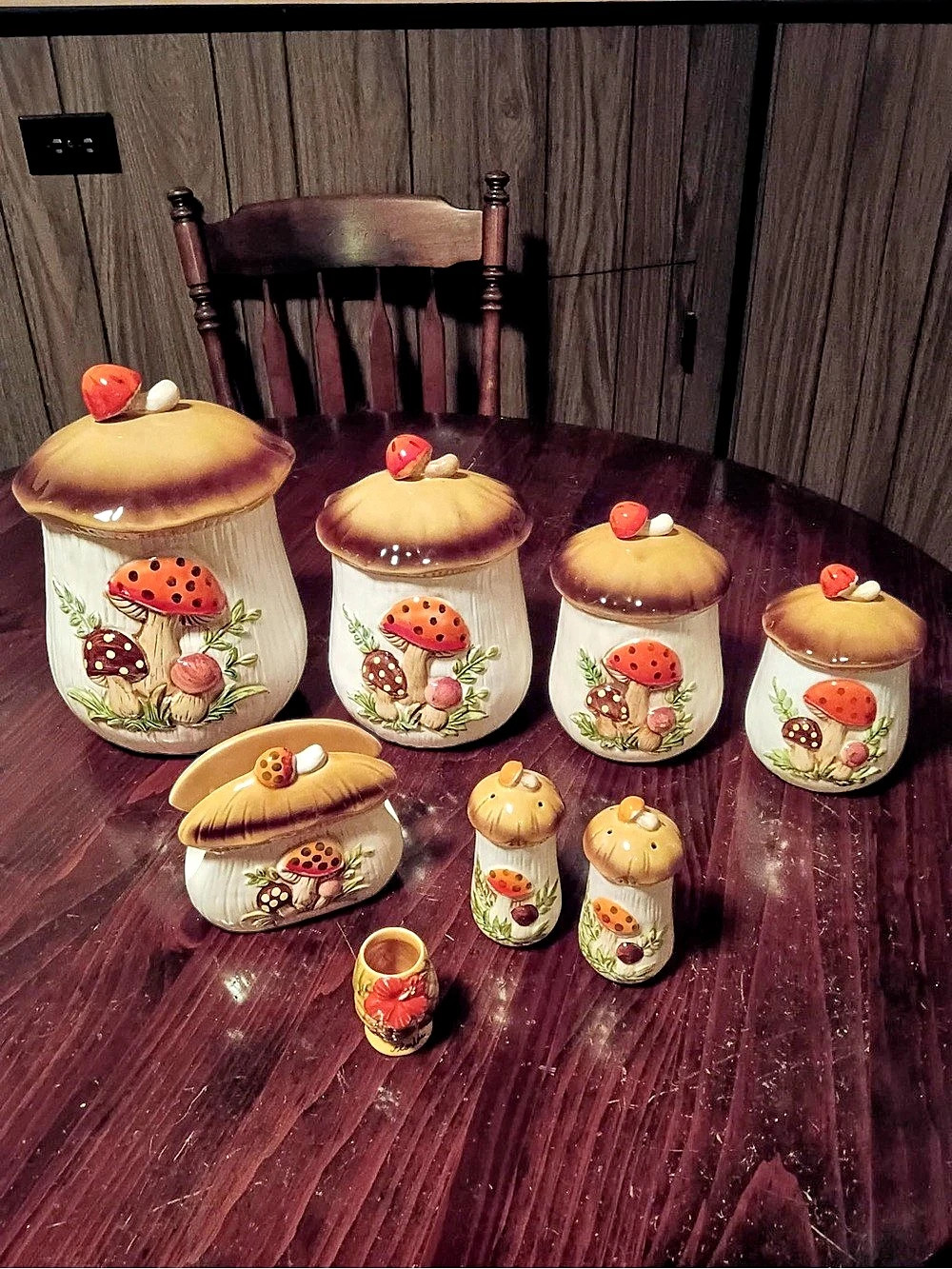 Sears Merry Mushroom Kitchen Set Multicolor & Brown Decor